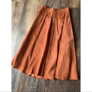 Women's Orange Skater Skirt